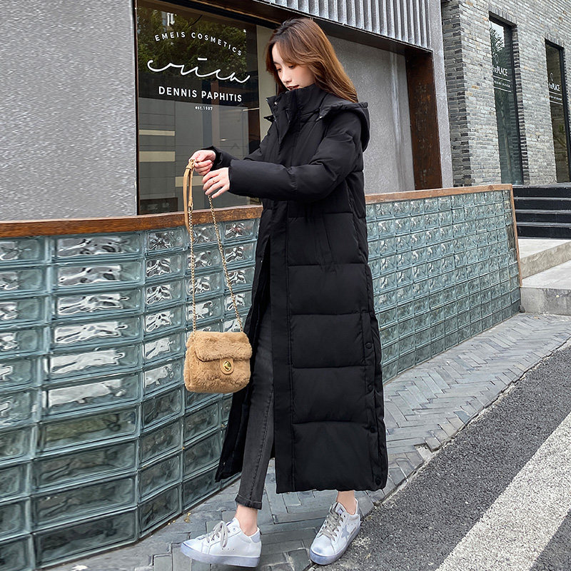 Down Cotton Clothing Cotton Clothing Women Han Edition Loose Bread Winter Medium Long Version Cotton Padded Jacket Jacket 2022 New Thickening