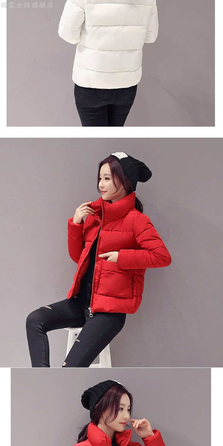 Cotton nữ 2018 phiên bản Hàn Quốc mới của áo khoác mùa đông Áo khoác cotton nhỏ nữ ngắn xuống đệm bông bánh mì mùa đông nữ áo khoác phao nữ