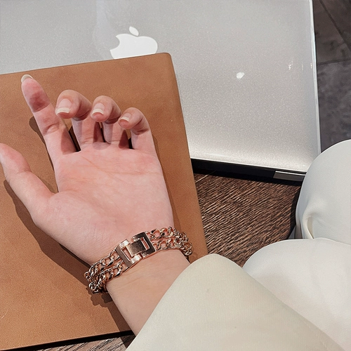 Браслет, креативный металлический брендовый универсальный сменный модный ремешок для часов, делается под заказ, тройник, в стиле Шанель