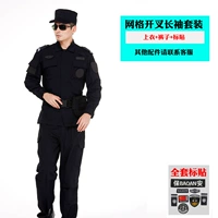 Рукава с длинными рукавами сетки сетки (верхняя часть + брюки + этикетка)