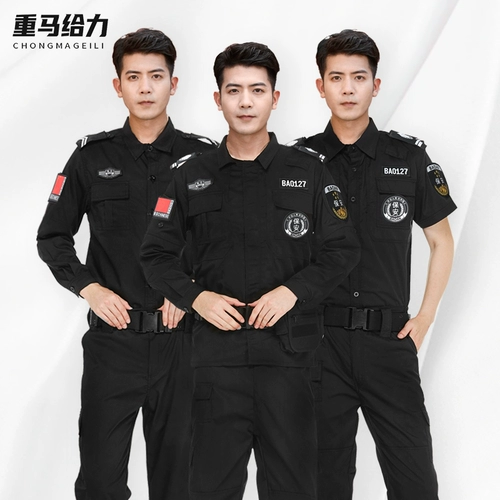 Осенний комплект для работы, лонгслив, короткий рукав