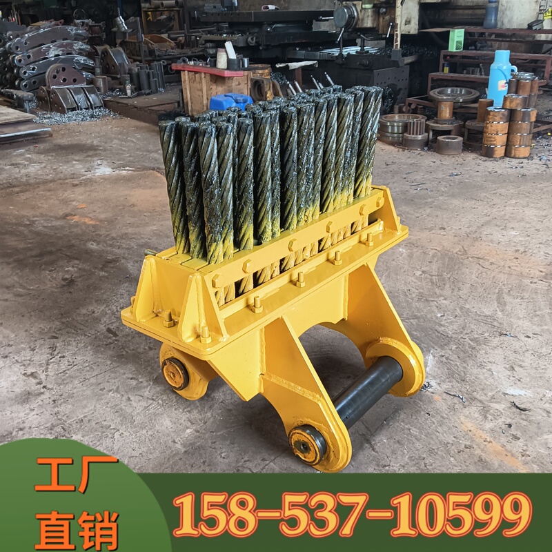 Replaceable Steel Wire Rope Excavator Steel Brush for Cleaning Debris in Tunnels, Tunnel Arch Debris Cleaner, Sichuan Chongqing Broom Head Replaceable Steel Wire Rope Excavator Steel Brush for Cleaning Debris in Tunnels, Tunnel Arch Debris Cleaner, Sichuan Chongqing Broom Head