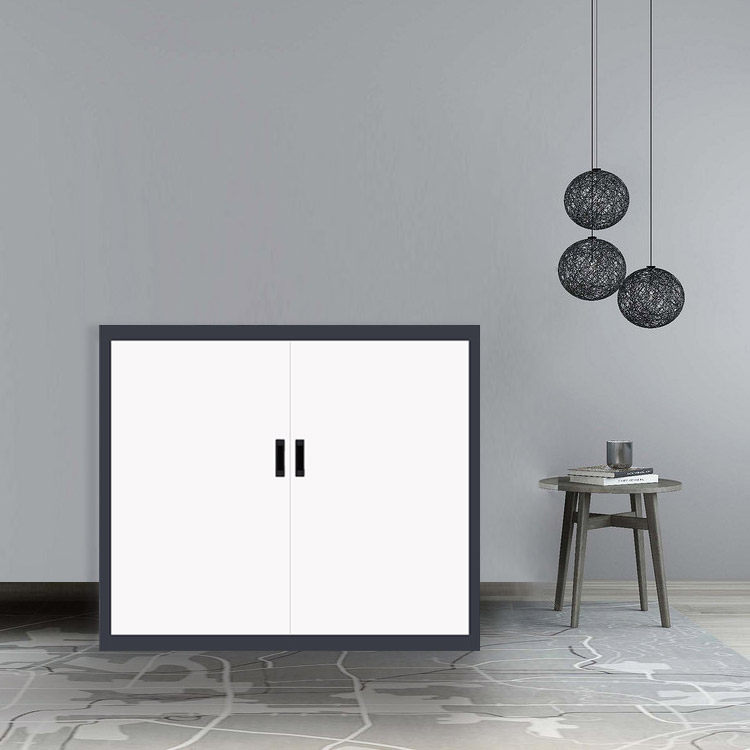 Toniron to door cabinet thickened steel office cabinet Large instrumental cabinet grey white set color black white 925 high