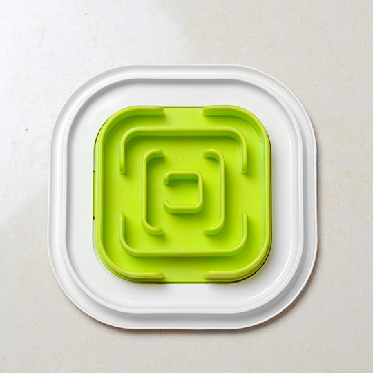 Dog anti-choking bowl, slow food bowl, dog food bowl, pet rice bowl, Labrador golden retriever pet supplies for large and small dogs