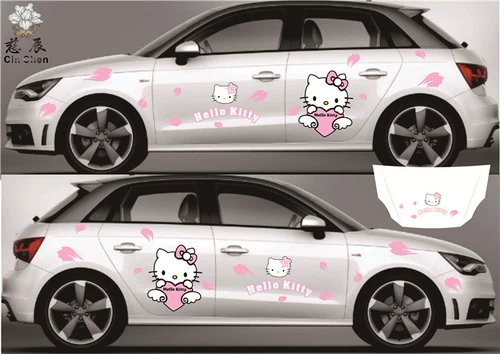 Hello kitty, мультяшная наклейка