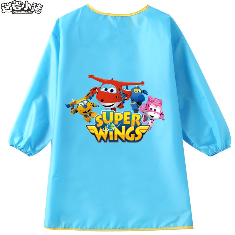 Drawing clothes breathable round-pocket protective clothes cartoon backproof dirty watercolor painting waterproof fine art children around in