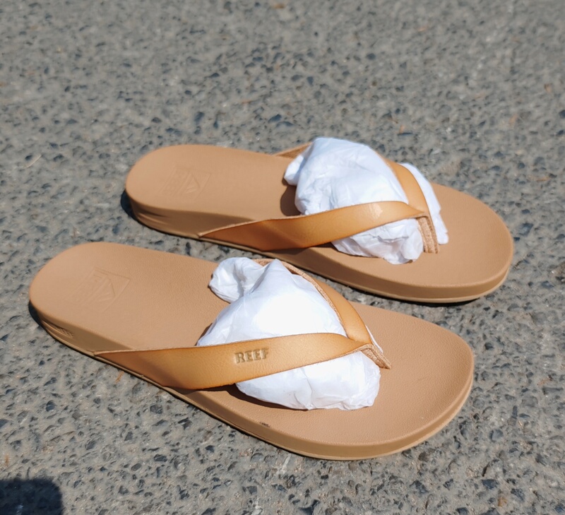 Foreign Trade Original Inventory Shoes, Women's Slippers, Women's Flip-Flops, Shock-Absorbing Soles, Brown Shoelaces, Women's Slippers 37.5