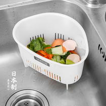 Japanese Kitchen Sink Trash Rack Garbage Sorting Pool Peel Leftover vegetable basket Vegetable Residue Basket Drain Basket filter