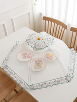 Lepan shield table cover dining cover Dining Hood Foldable Shrink Home Fly Proof Double Bone Summer Net Round