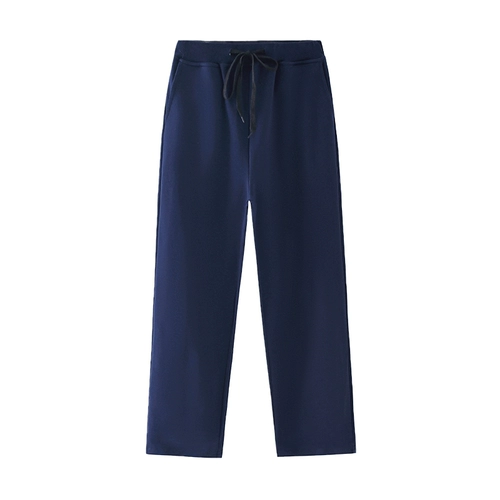 Детская синяя форма, флисовые синие демисезонные спортивные штаны для школьников для мальчиков