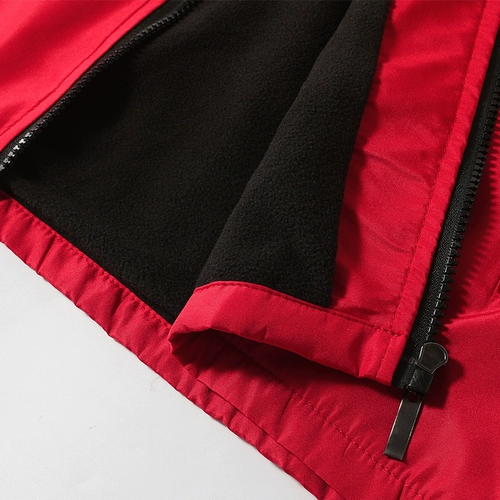 Красный флисовый светоотражающий жилет для работы, делается под заказ, с печатью вашего логотипа