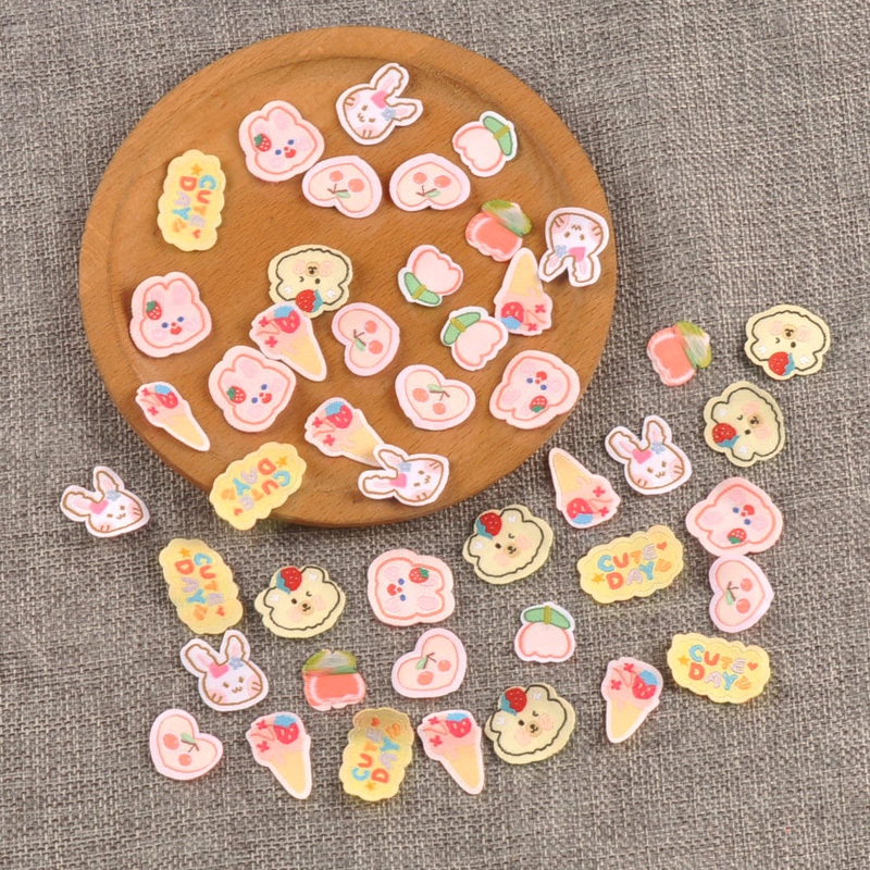 Cartoon Dessert Bear Pattern Woven Label Fabric Label Decoration Clothing Hairpin Scarf Patch Decoration Materials Accessories 30 Pieces Cartoon Dessert Bear Pattern Woven Label Fabric Label Decoration Clothing Hairpin Scarf Patch Decoration Materials Accessories 30 Pieces