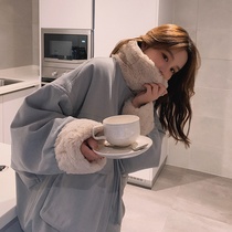 Small lamb plush jacket womens short 2020 autumn and winter new Korean loose quilted jacket thickened cotton coat cotton clothing