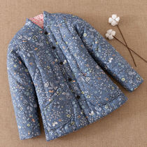 Countryside old-style fancy cotton padded jacket pure cotton handmade cotton clothes ladies winter dress Mama thickened warm and short in old age