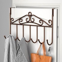Hanging clothes on the back of the door hanging hangers bag clothes simple personality kitchen back key bathroom long