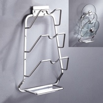 Consolation rack pot cap rack wall-mounted non-perforated upper wall cutting board drain water sink cover drill board shelf rack