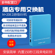 Program-controlled telephone exchange hotel internal group voice inside hotel 1 in 8 out 4 in 16 out 24 port 48 out digital ip switch extension system home fixed line second to show landline