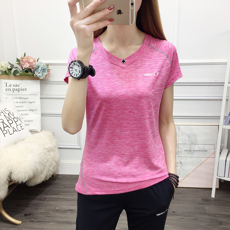 Speed Jersey Woman Great Size Loose Summer Outdoor Sports Running Climbing Suit Fitness Round Collar Quick Dry Jersey Short Sleeve T-shirt