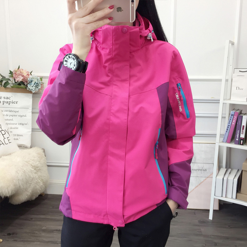 Submachine clothing female boomer Korean three-in-one detachable windproof and waterproof plus suede thickened winter windproof clothes jacket man
