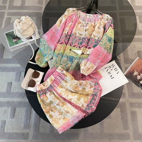 Этнический летний элитный комплект для путешествий, пляжное платье из провинции Юньнань, этнический стиль