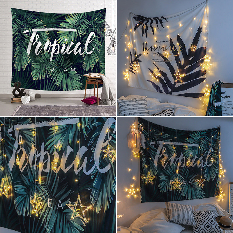 在中国怎么购买抖音背景布ins挂布挂毯装饰卧室网红少女风房间拍照布置床头墙布 Herobuy淘宝集运
