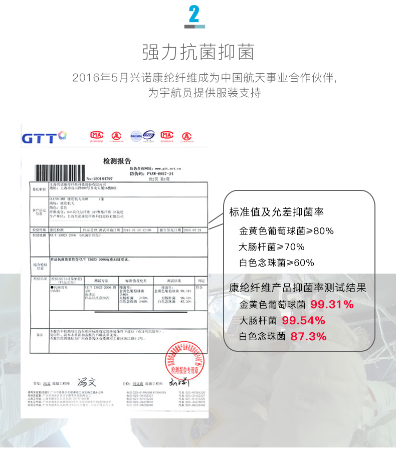 中国航天事业合作伙伴  康纶航天 女士莫代尔速干抗菌三角内裤 3条 图5