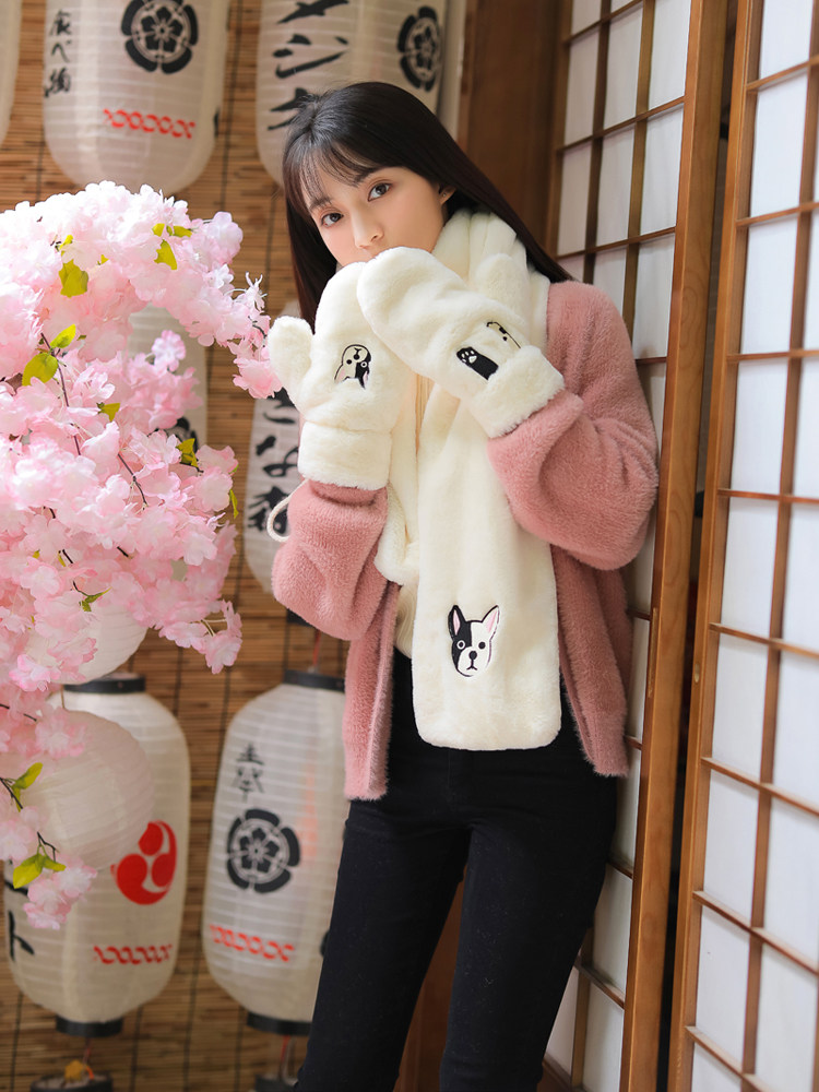 Scarf women's winter wild collar Maomao Korean version of the student cute girl 2020 new explosion birthday gift