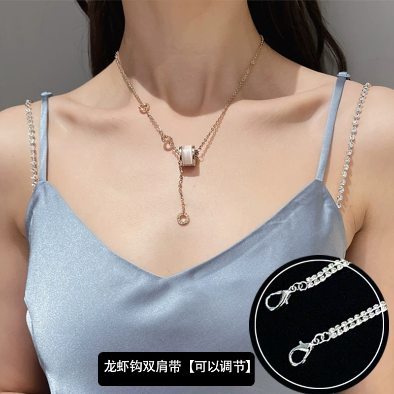Платье-slip, тонкие бретельки, аксессуары, цепочка жемчуг, нижнее белье, летняя юбка, невидимый корректирующий боди, аксессуары
