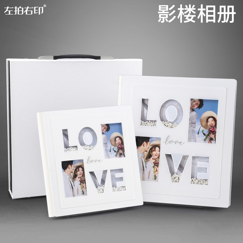 Wedding Dress Photography Photo Album with the inscription Love high-end acrylic wedding memorial album Custom lovers creative writing real books
