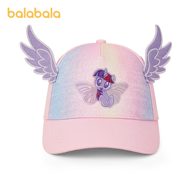 [Same Mall Brand as My Little Pony Ip] Balabala Children's Hat Girls' Baseball Cap Sunshade Fantasy Princess