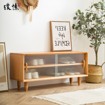 Entry shoe cabinet in door and stool integrated by wall Home doorway can sit solid wood light and luxurious change of shoes stool small family type day style