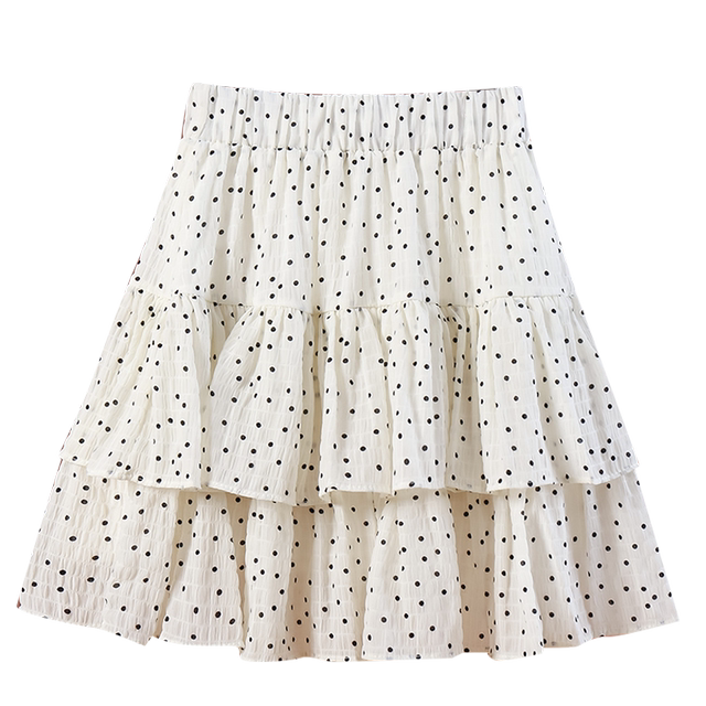 Ink print cake skirt