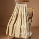 High-quality goods! Drapey casual pocket skirt with large hem