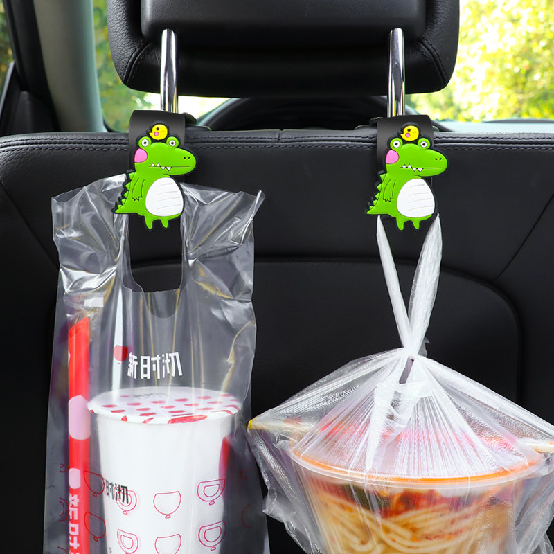 Car hook car seat back multi-function creative rear seat car invisible cartoon cute hook for rear car