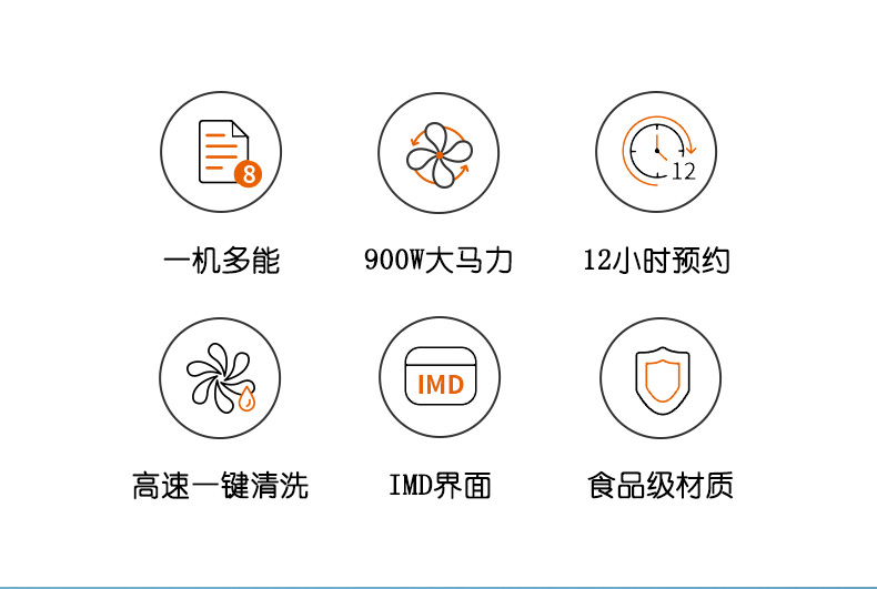 九阳 家用多功能破壁豆浆机 自动加热 图2