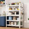 Kitchen hole board rack floor-standing multi-layer microwave oven multi-functional storage rack household oven rack pot