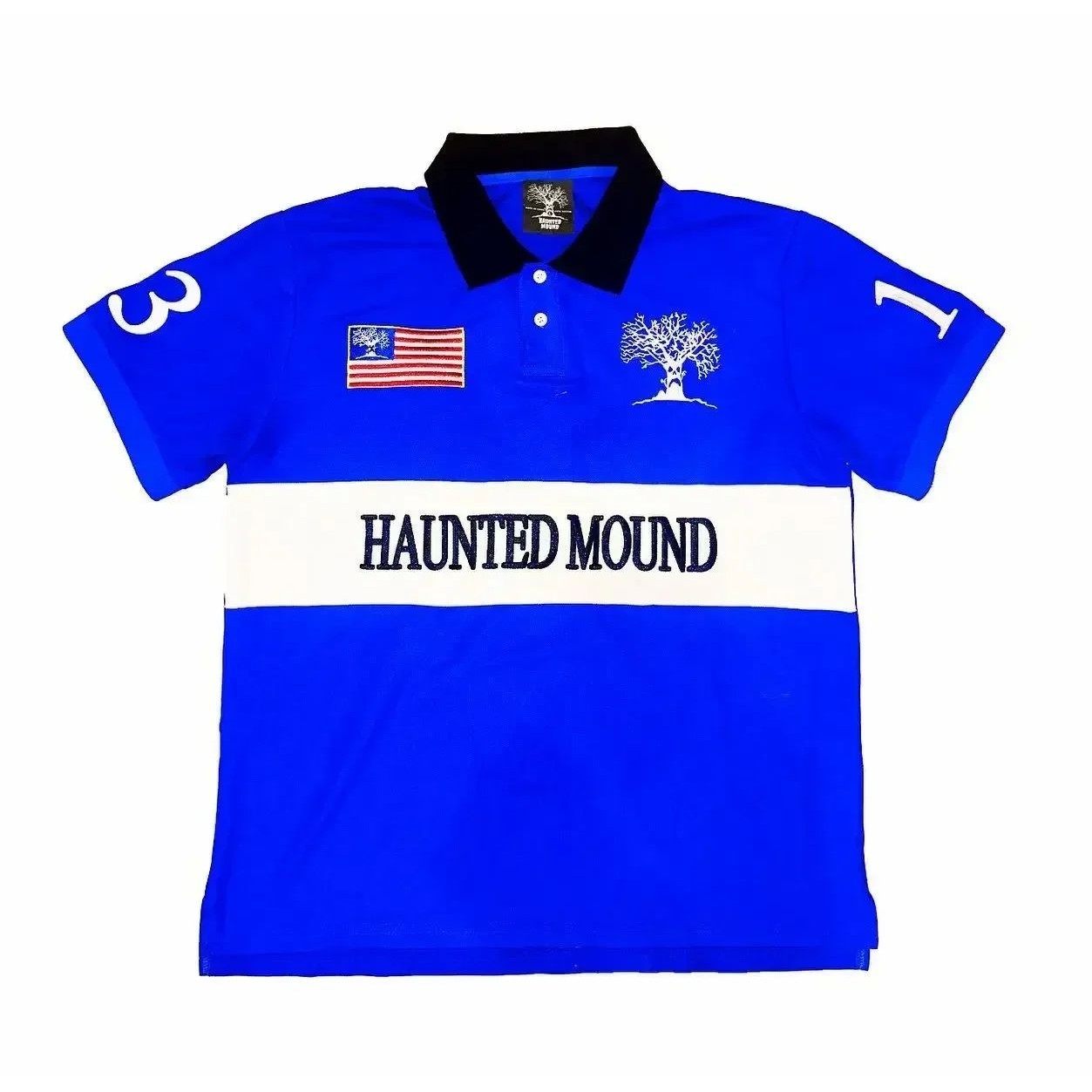 Haunted Mound Halloween Pumpkin Head Embroidered Polo Shirt-淘宝