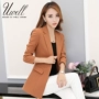 Suit jacket nữ dài phần 2018 phiên bản Hàn Quốc mới của áo dài tay Slim chuyên nghiệp mặc giản dị chic áo khoác nhỏ sang trọng áo khoác vest nữ