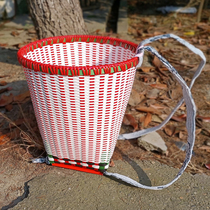 Back basket preparation household adult grocery shopping plastic rattan ethnic style agricultural Sichuan back basket large back basket light