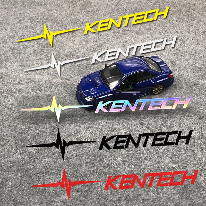 KENTECH KFC exhaust tuning car sticker car front shovel side skirt surrounded latte decorative sticker reflective sticker