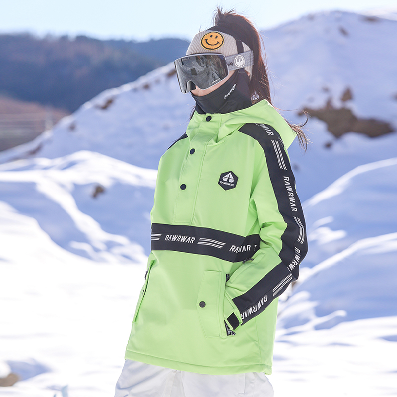 New ski clothing Outdoor male and female couple mode double board waterproof and warm-air protection cover skijacket reflective