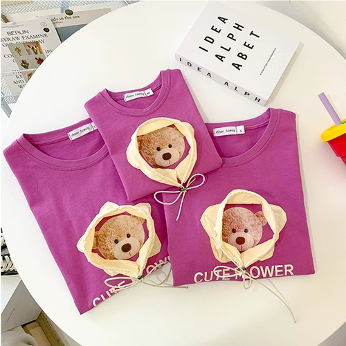 Пляжная летняя детская хлопковая футболка, семейный стиль, подходит для подростков, в западном стиле