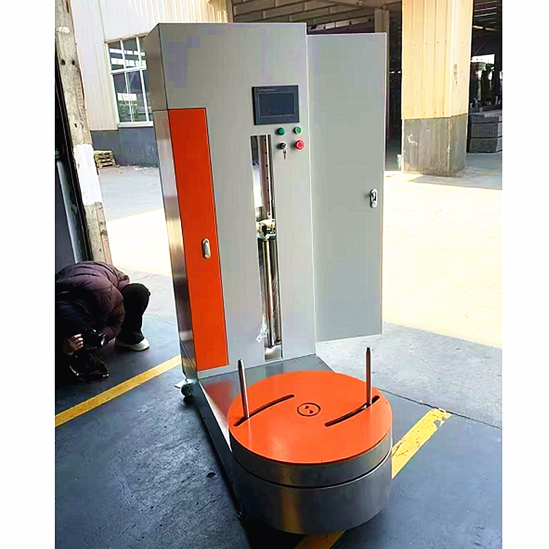 Luggage Wrapping Film Packing Machine with Lift, New Type Luggage Packing Machine, Airport Wrapping Machine, Direct Sales from Jiangsu Manufacturer
