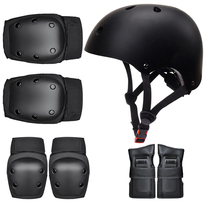 PUENTE childrens protective gear knee skating gear balance car skateboard cycling protective set helmet full set