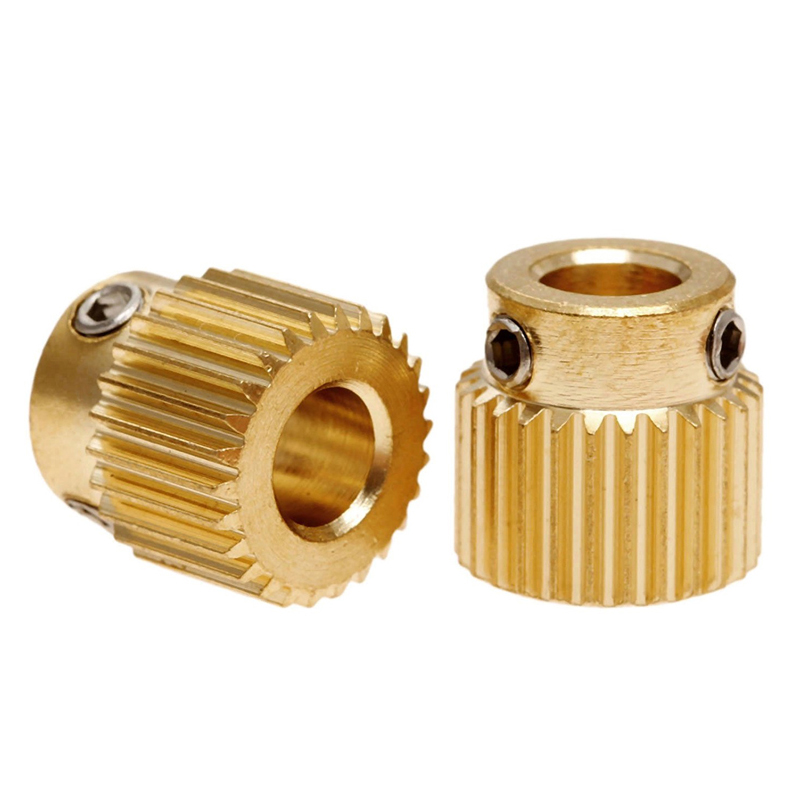 3D printing machine accessories 26 40 teeth brass feeding gear MK8 extruder for wire feeding extrusion wheels high precision
