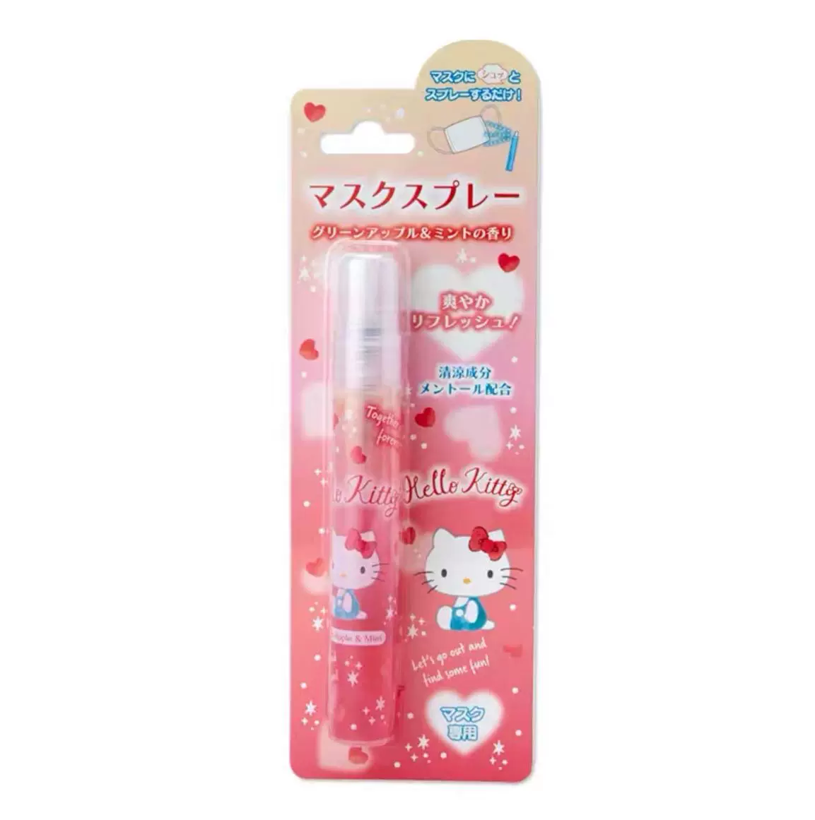 Spot Japan Kitty Melody Kuromi Kuromi маска с освежающим успокаивающим спреем дышащий и не душный