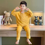 Детская пижама, детский лонгслив для мальчиков, комплект, осенняя, подходит для подростков