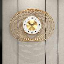 Living room wall clock Nordic light luxury creative fashion Quartz home modern minimalist art decoration personality wall clock