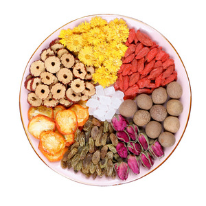 红枣桂圆枸杞八宝玫瑰花菊花组合养