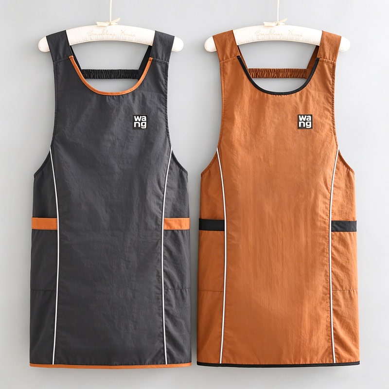 Sleeveless Adult Apron Made of Water-Resistant Fabric, Durable and Stain-Resistant, with a Refined Feel, Suitable for Kitchen Cooking and Catering Sleeveless Adult Apron Made of Water-Resistant Fabric, Durable and Stain-Resistant, with a Refined Feel, Suitable for Kitchen Cooking and Catering